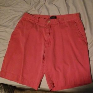 Mens salmon colored shorts (Ralph Lauren)